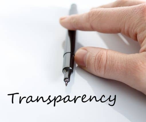 transparence professionnelle